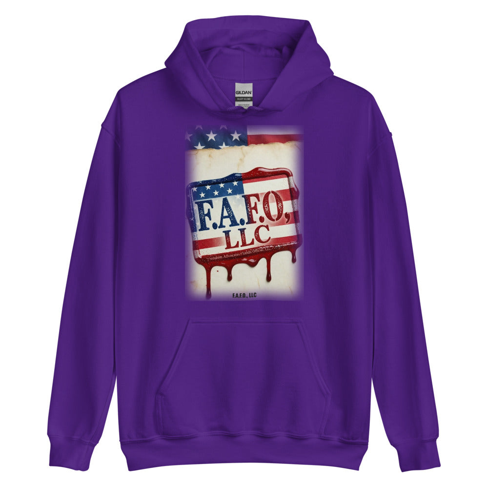 Hoodie in Purple flat