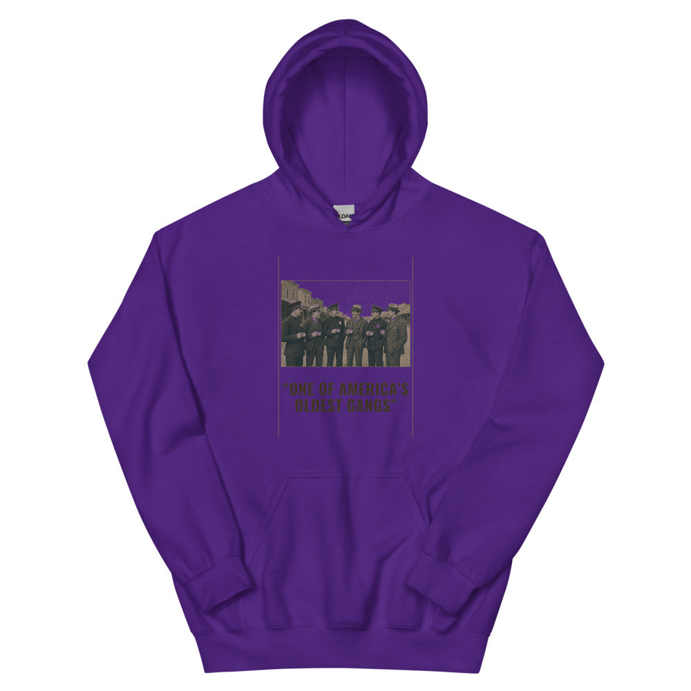 Hoodie in Purple flat
