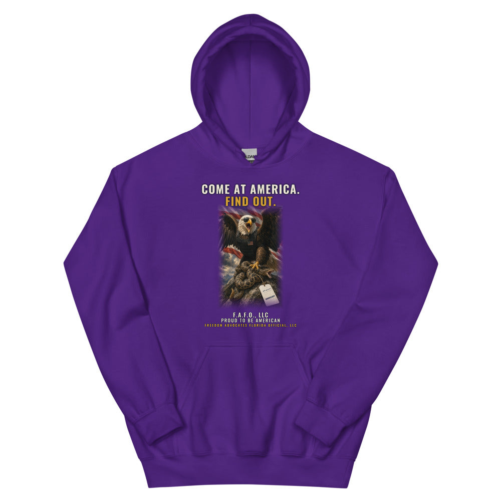Hoodie in Purple flat