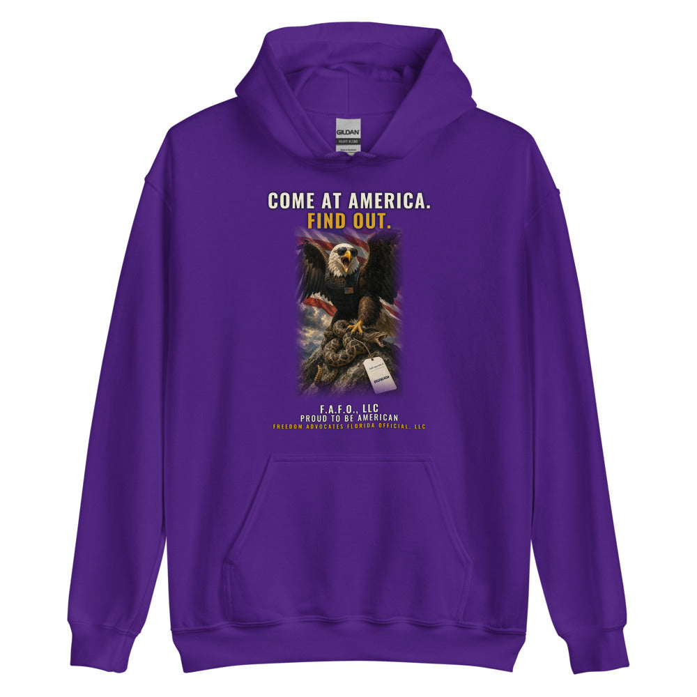 Hoodie in Purple flat
