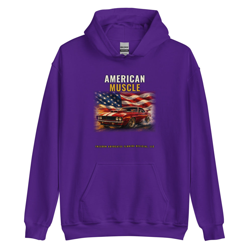 Hoodie in Purple flat