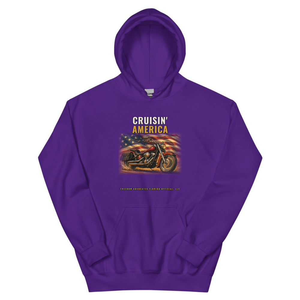 Hoodie in Purple flat