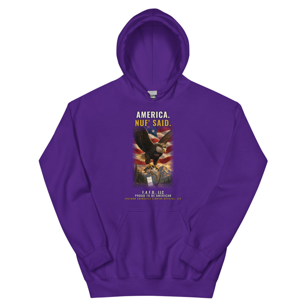 Hoodie in Purple flat
