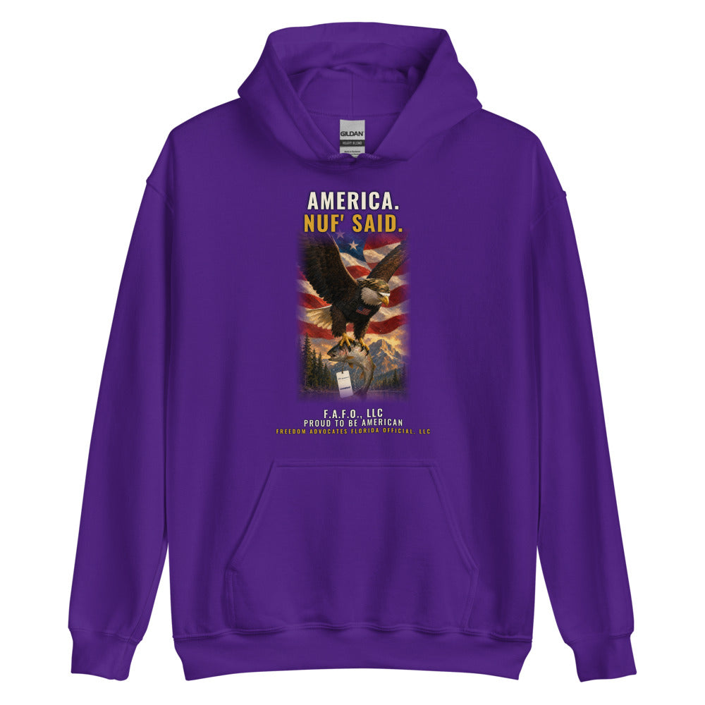 Hoodie in Purple flat