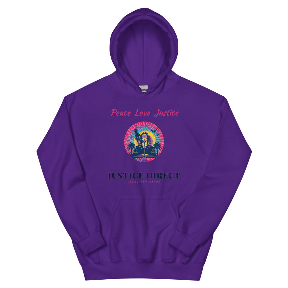 Hoodie in Purple flat