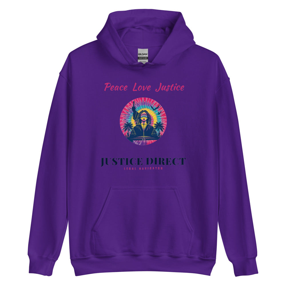 Hoodie in Purple flat