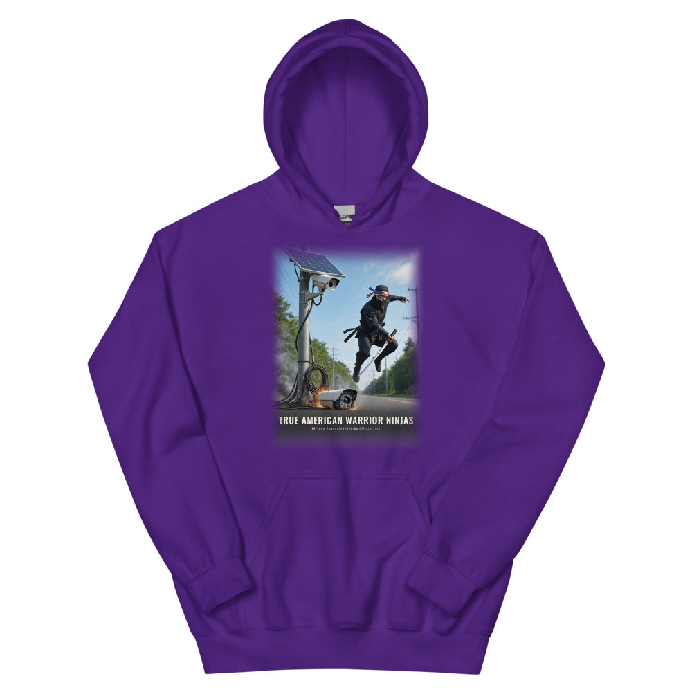 Hoodie in Purple flat
