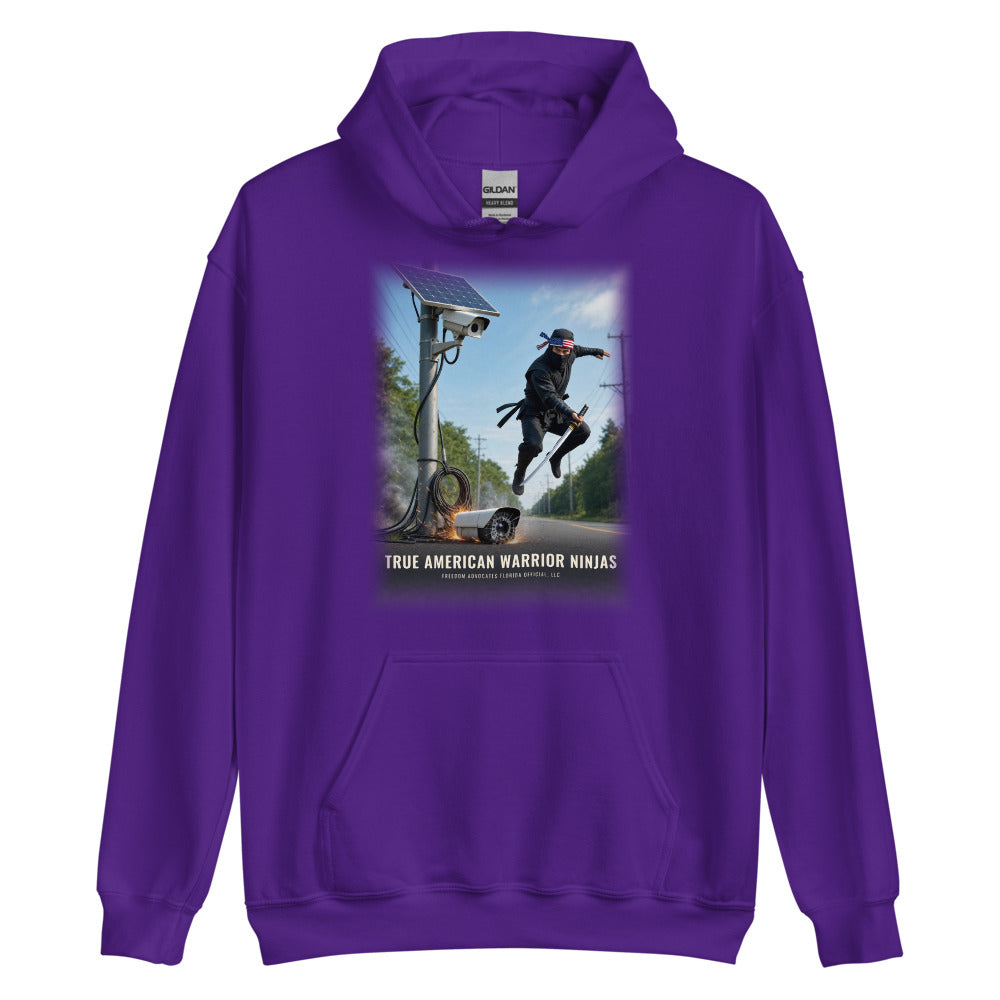 Hoodie in Purple flat