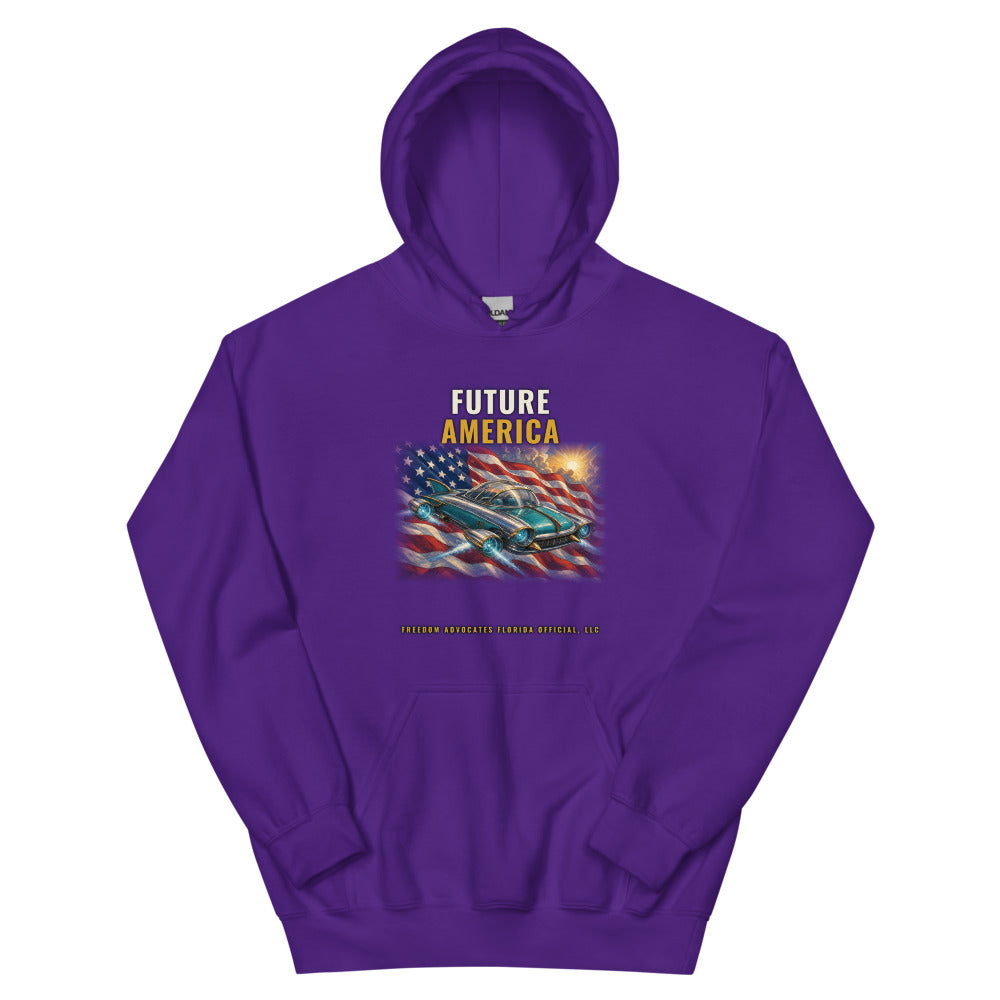 Hoodie in Purple flat
