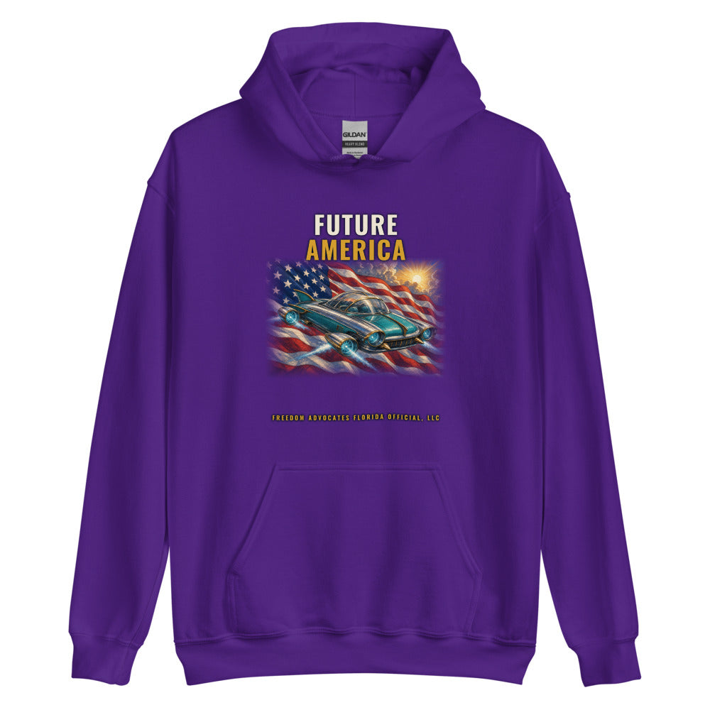 Hoodie in Purple flat