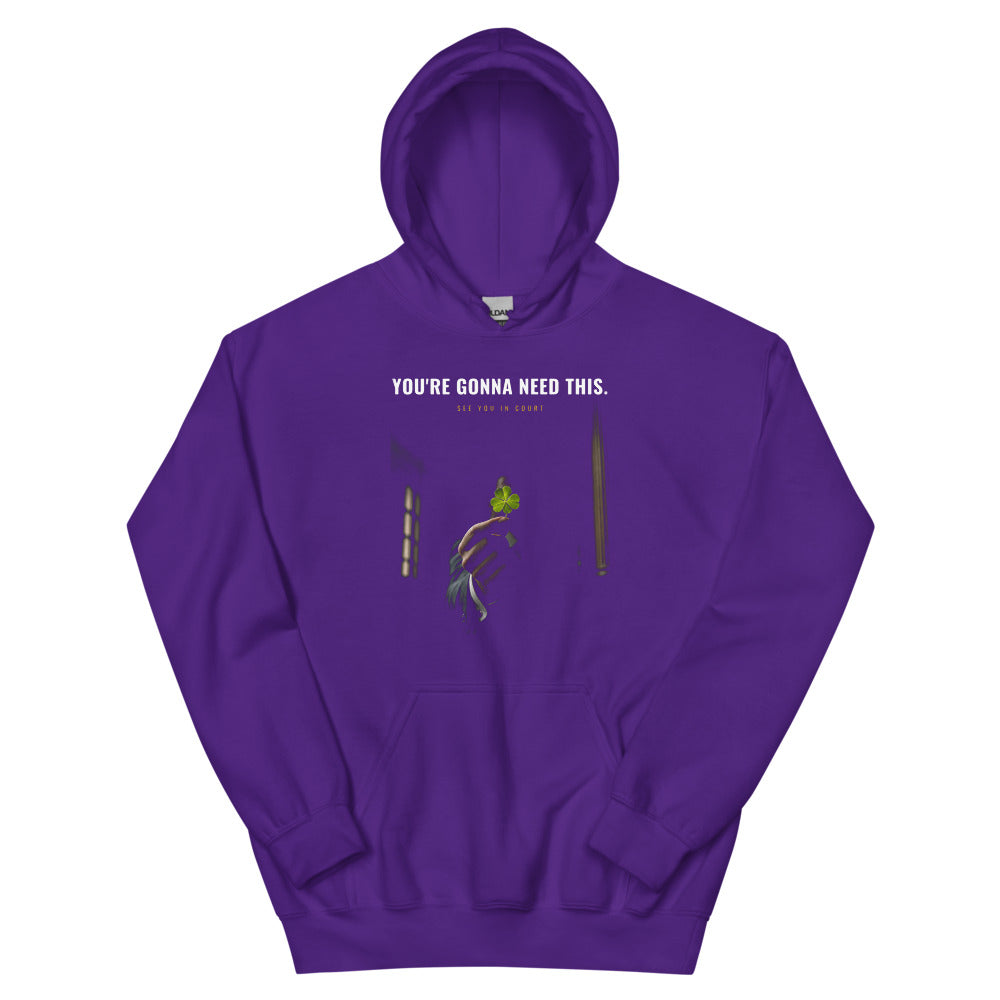 Hoodie in Purple flat