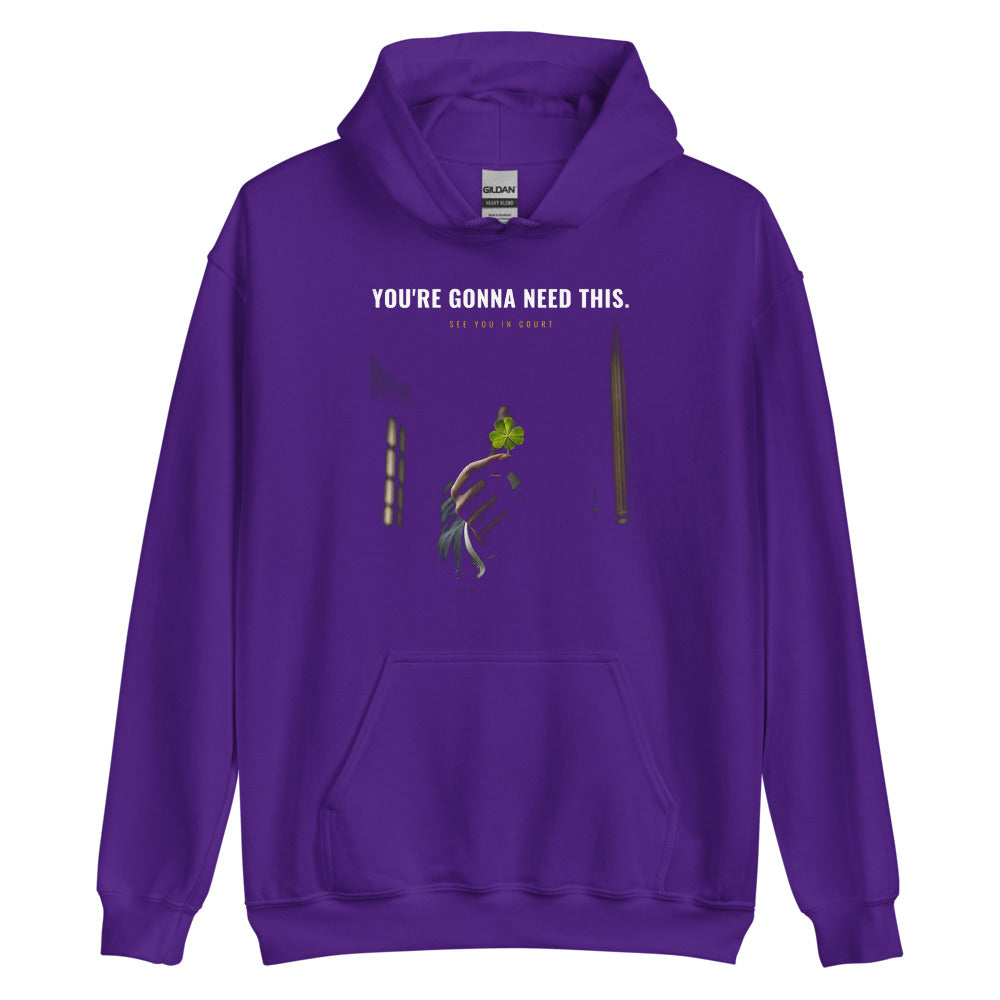 Hoodie in Purple flat