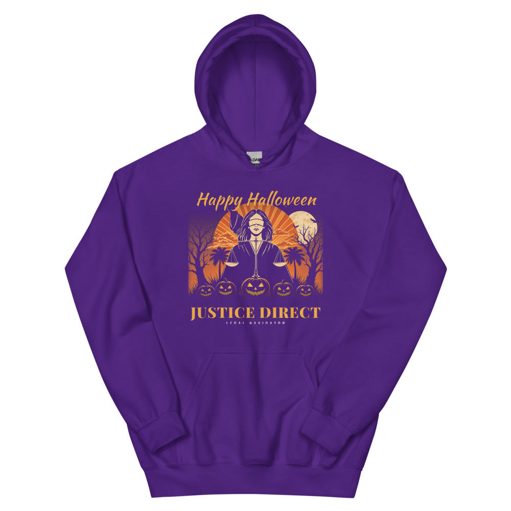 Hoodie in Purple flat