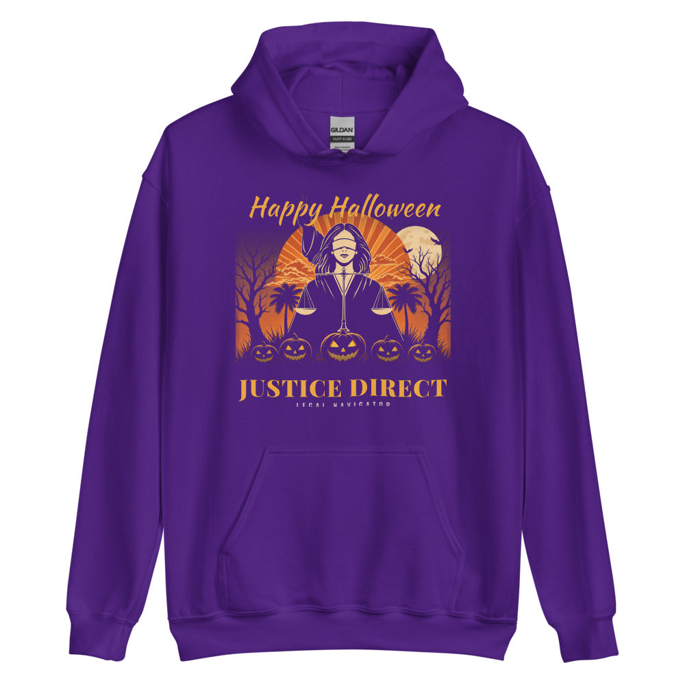 Hoodie in Purple flat