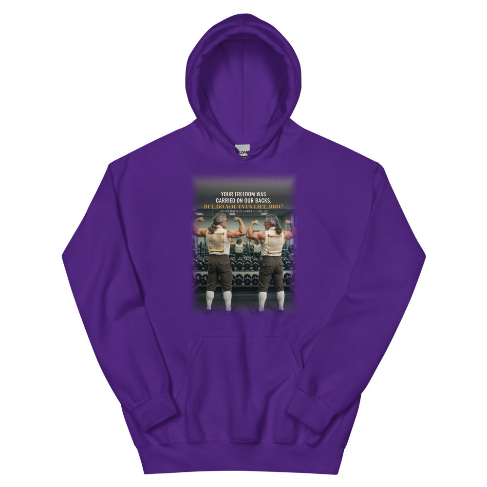 Hoodie in Purple flat