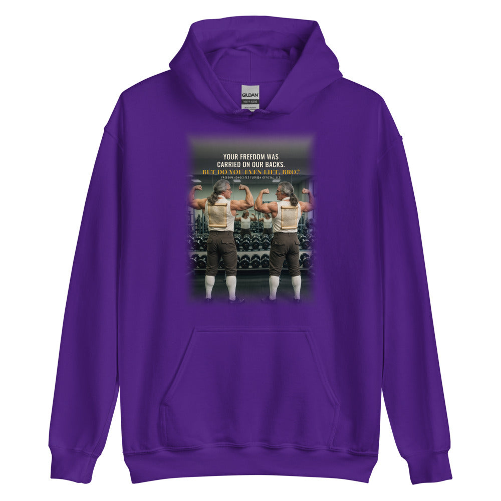 Hoodie in Purple flat
