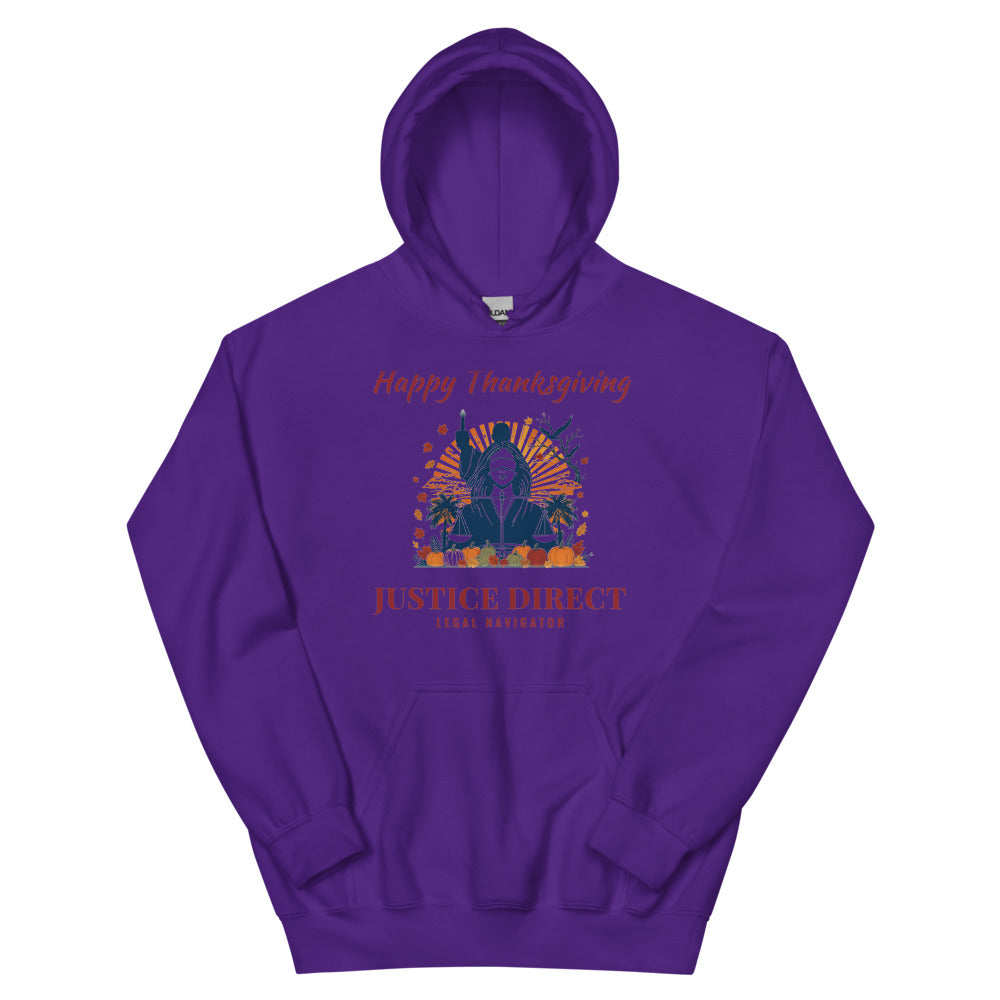 Hoodie in Purple flat
