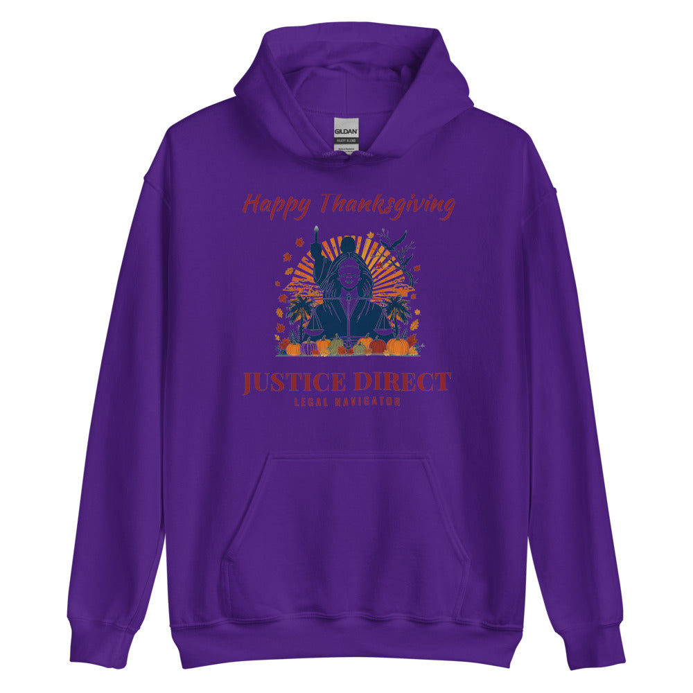 Hoodie in Purple flat