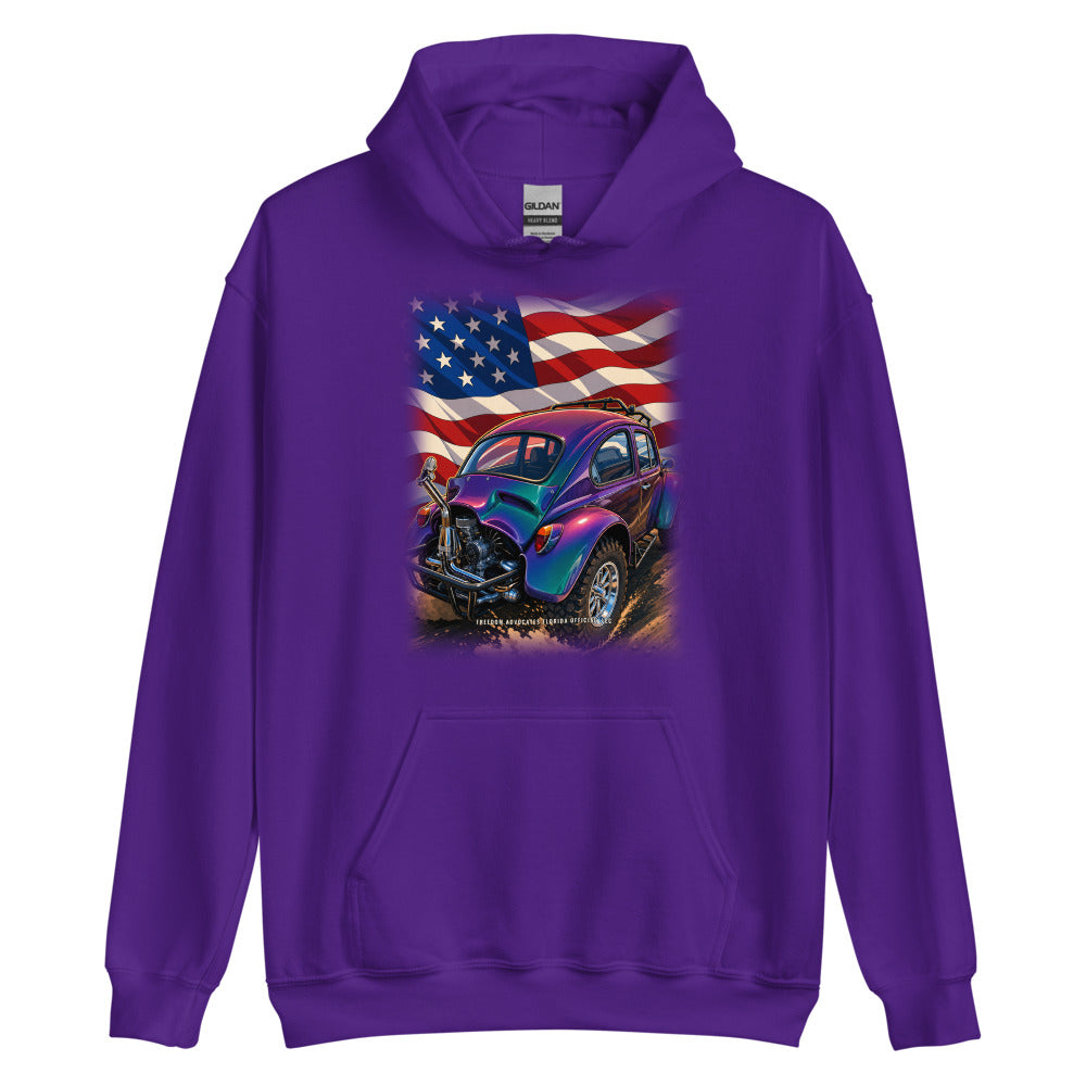 Hoodie in Purple flat