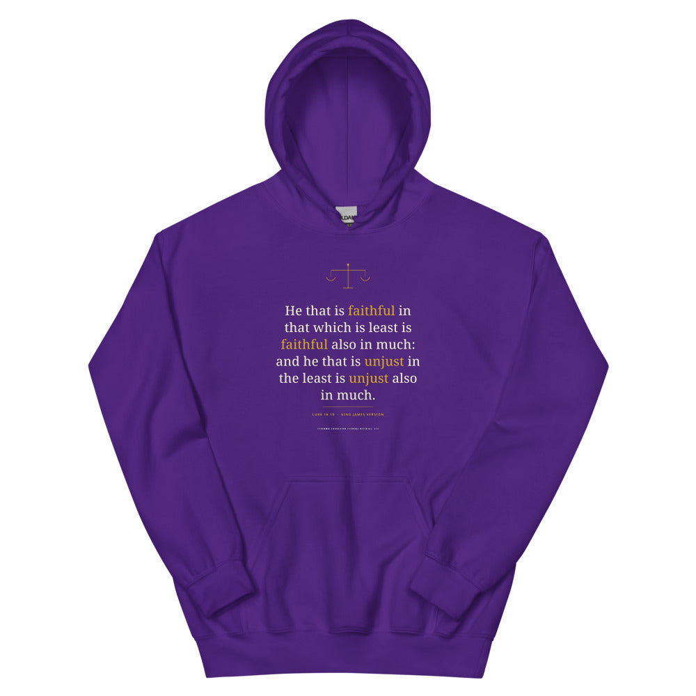 Hoodie in Purple flat