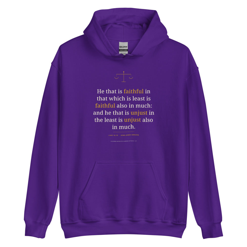Hoodie in Purple flat