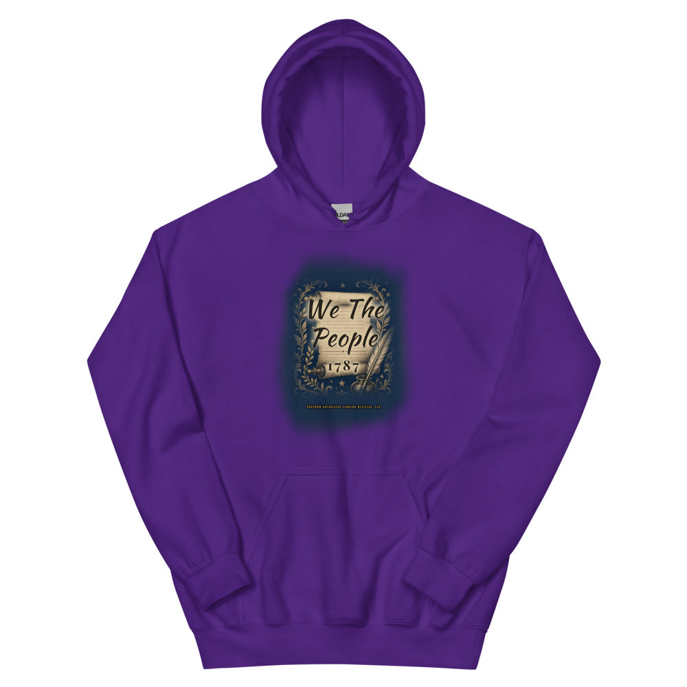 Hoodie in Purple flat