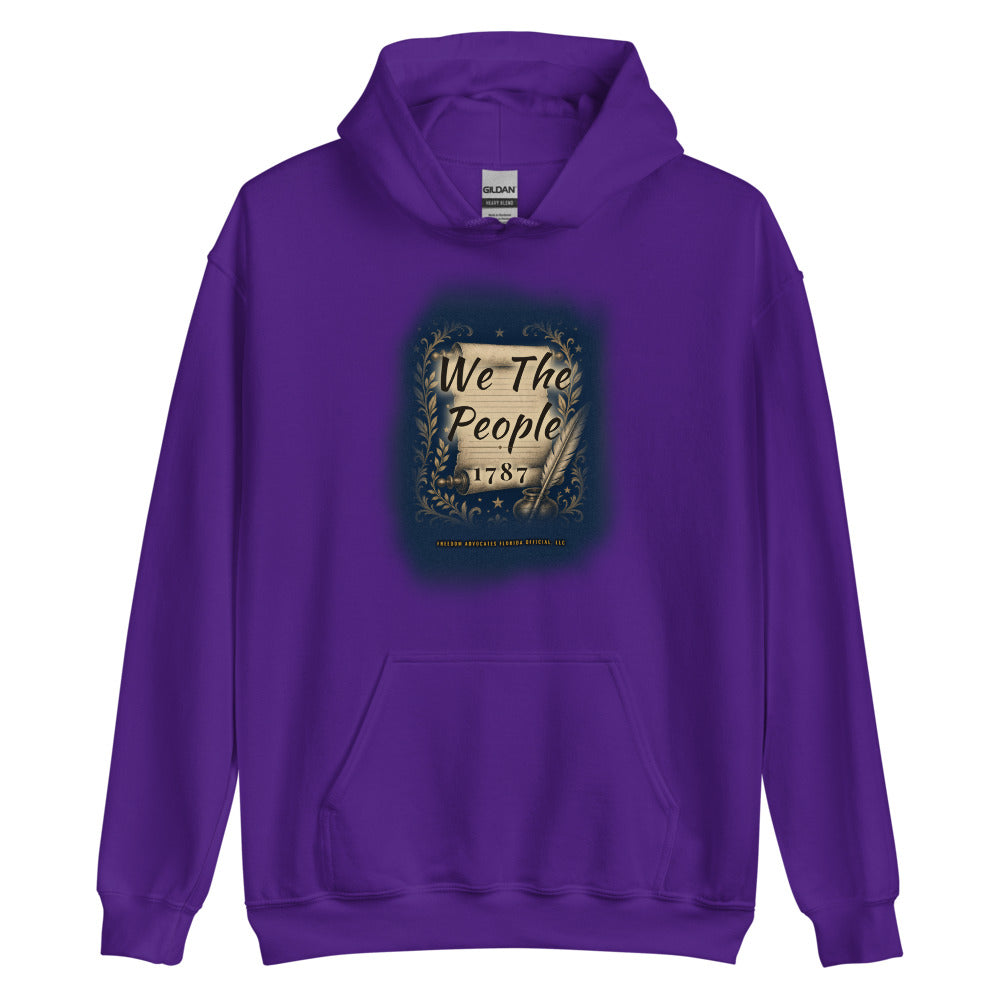 Hoodie in Purple flat