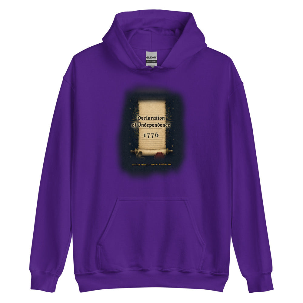 Hoodie in Purple flat