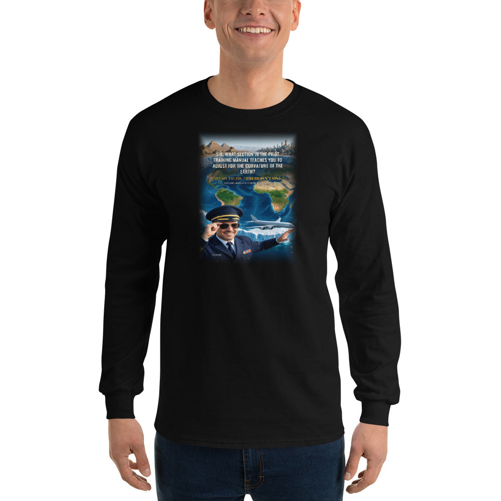 Captain Truth, There Isn't One - Long Sleeve Tee in Black - Gildan 2400 long sleeve - Freedom Advocates Florida Official, LLC