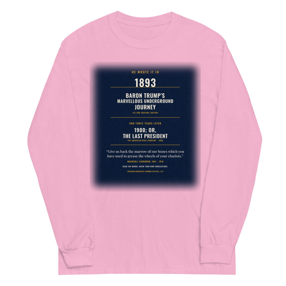 Long Sleeve Tee in Light Pink flat