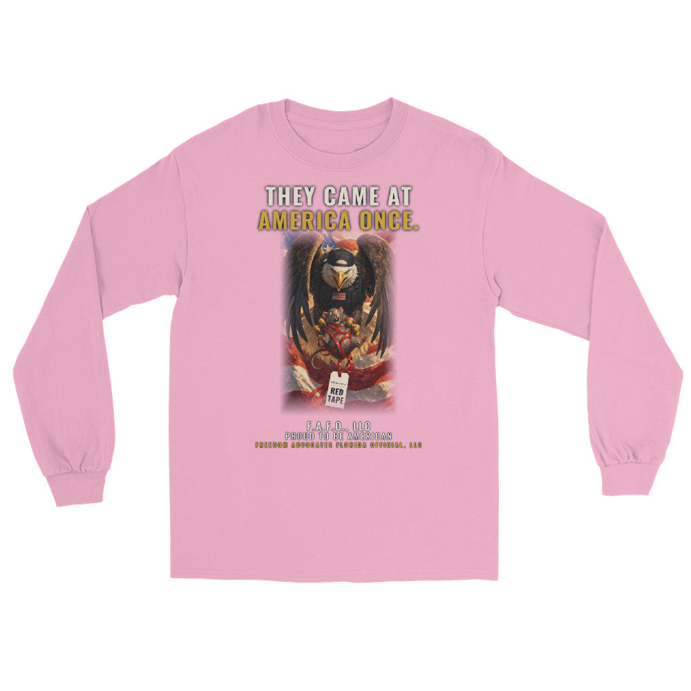 Long Sleeve Tee in Light Pink flat