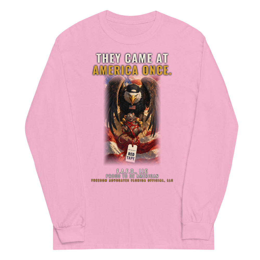 Long Sleeve Tee in Light Pink flat