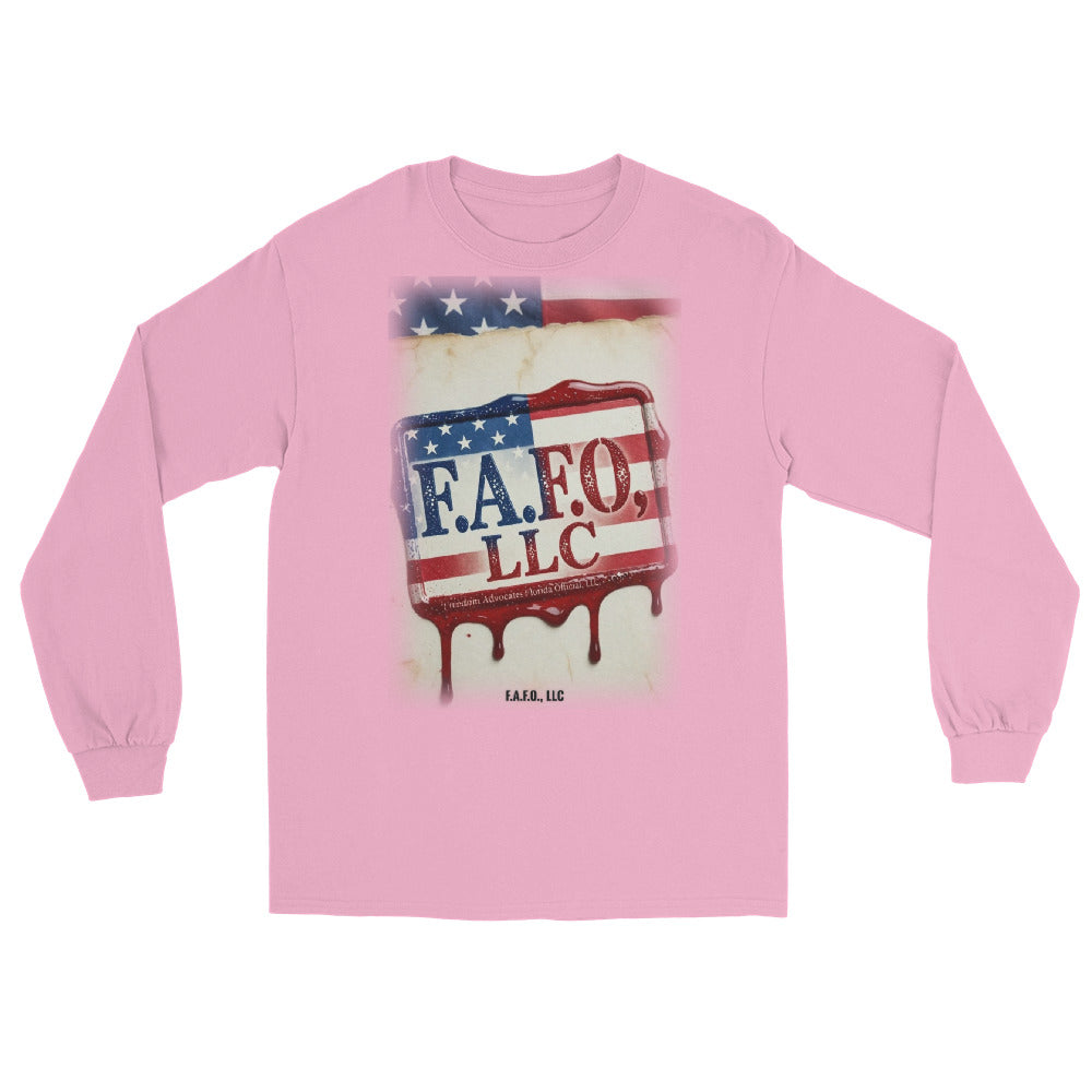 Long Sleeve Tee in Light Pink flat