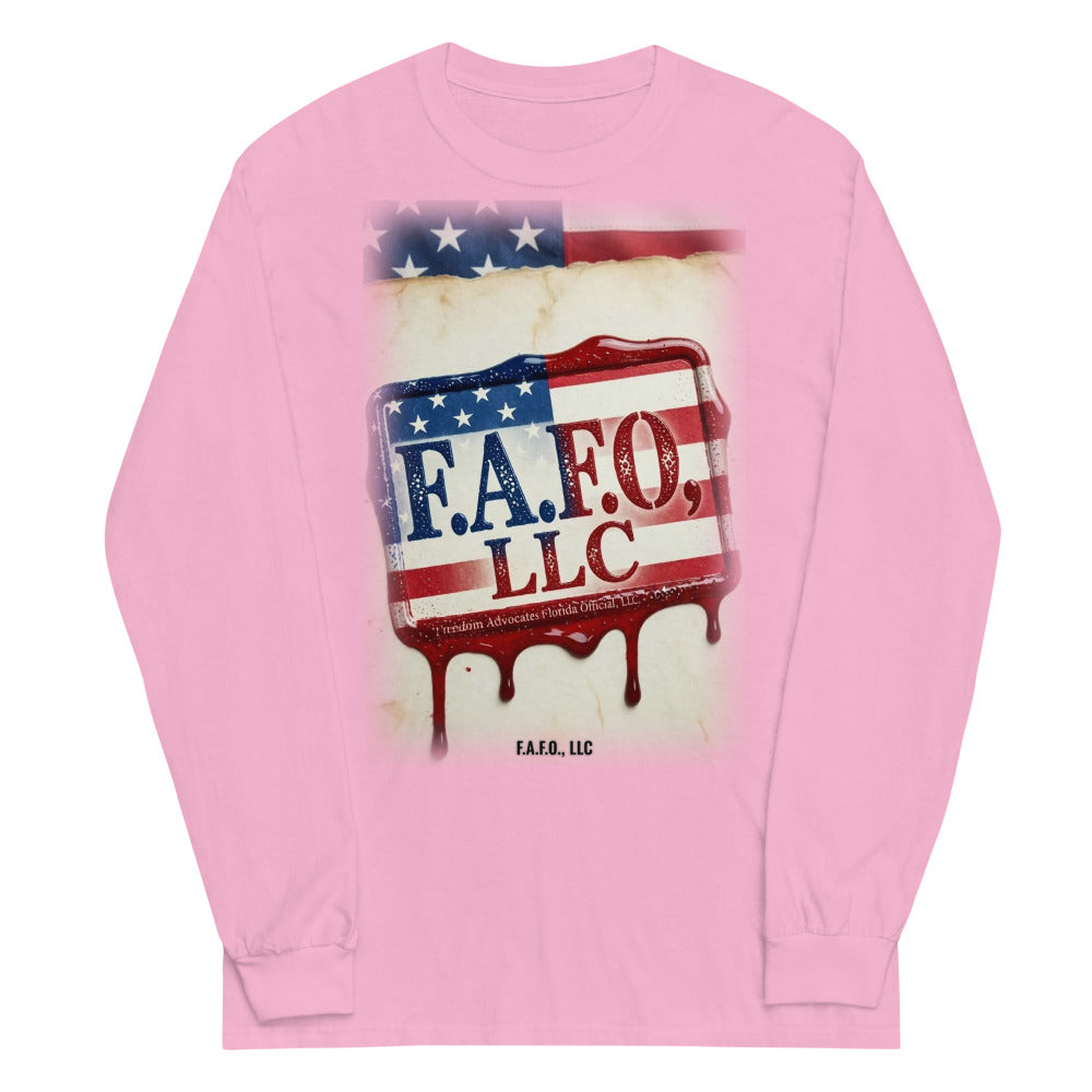 Long Sleeve Tee in Light Pink flat