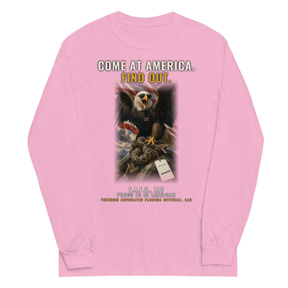 Long Sleeve Tee in Light Pink flat