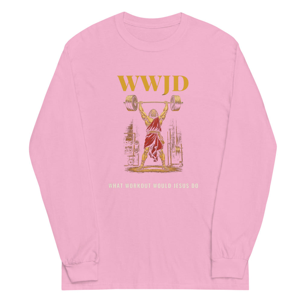 Long Sleeve Tee in Light Pink flat