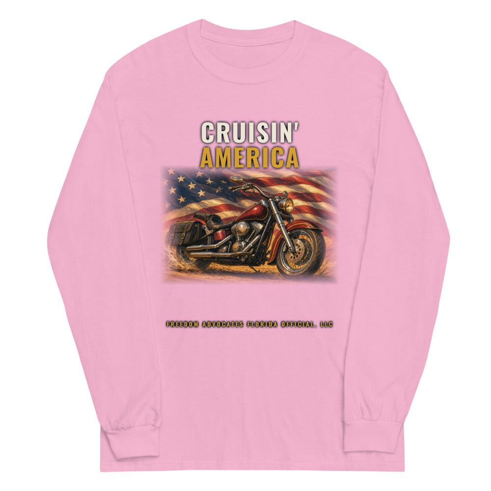 Long Sleeve Tee in Light Pink flat