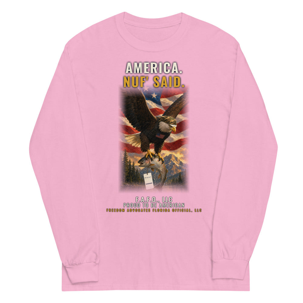 Long Sleeve Tee in Light Pink flat
