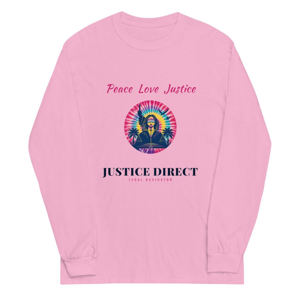 Long Sleeve Tee in Light Pink flat