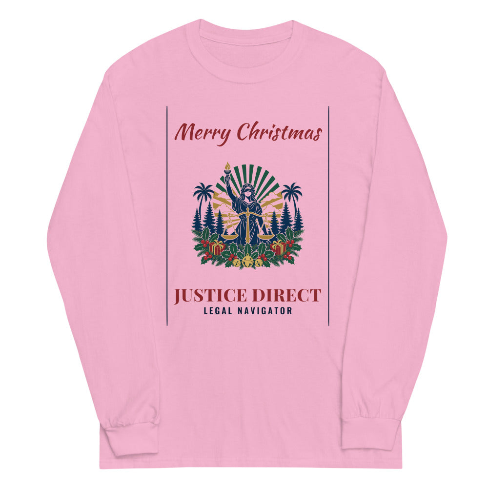 Long Sleeve Tee in Light Pink flat