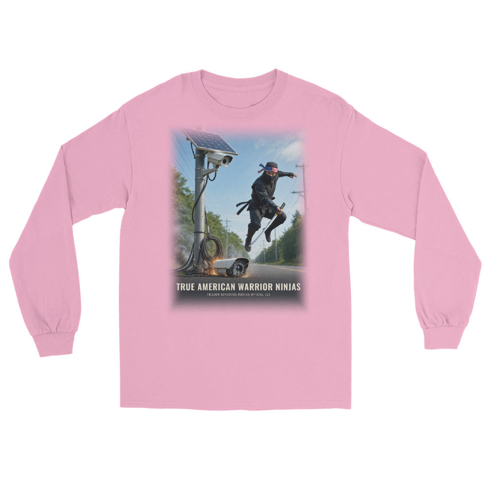 Long Sleeve Tee in Light Pink flat