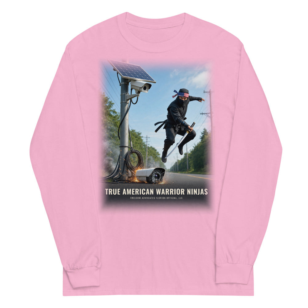 Long Sleeve Tee in Light Pink flat