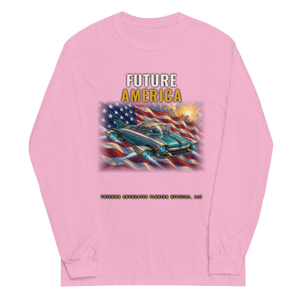 Long Sleeve Tee in Light Pink flat