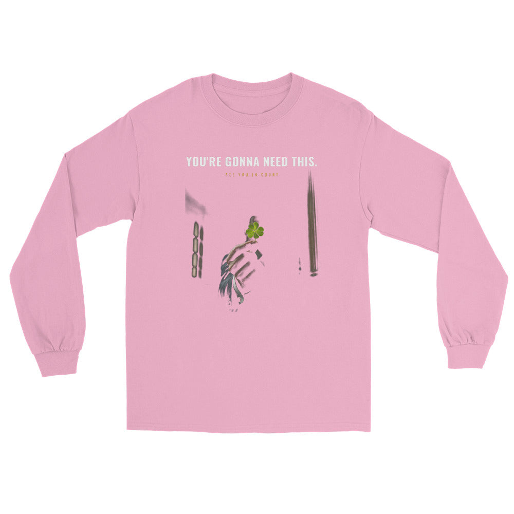 Long Sleeve Tee in Light Pink flat