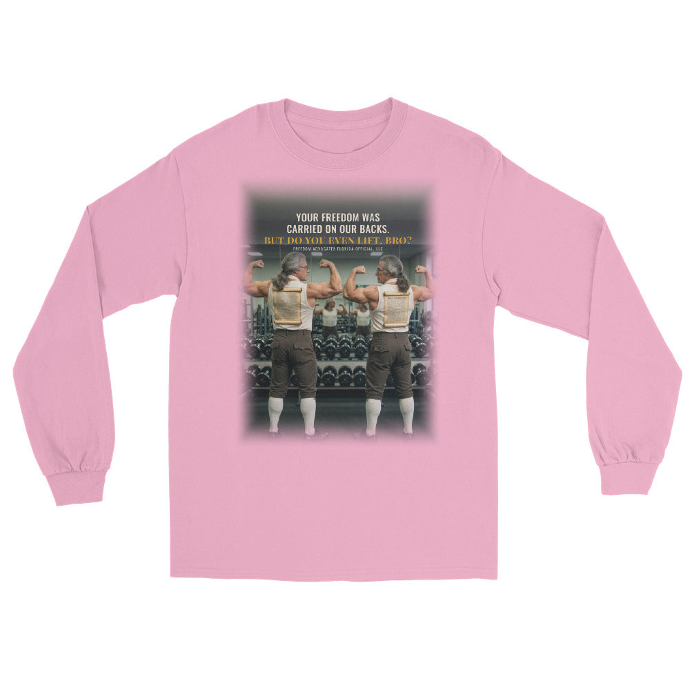 Long Sleeve Tee in Light Pink flat