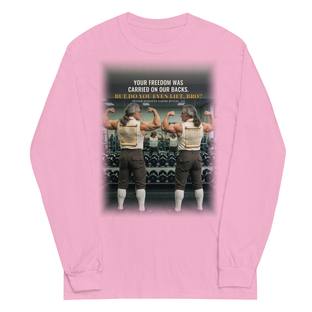 Long Sleeve Tee in Light Pink flat