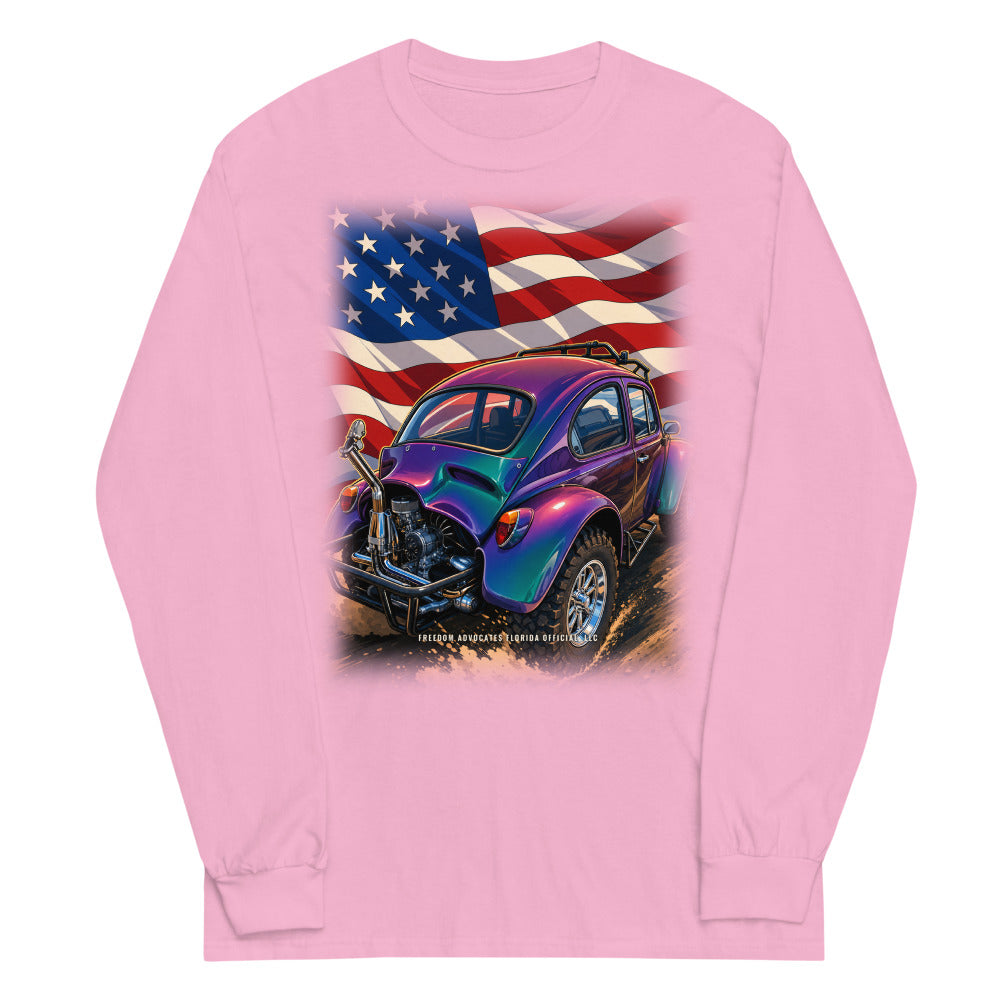Long Sleeve Tee in Light Pink flat