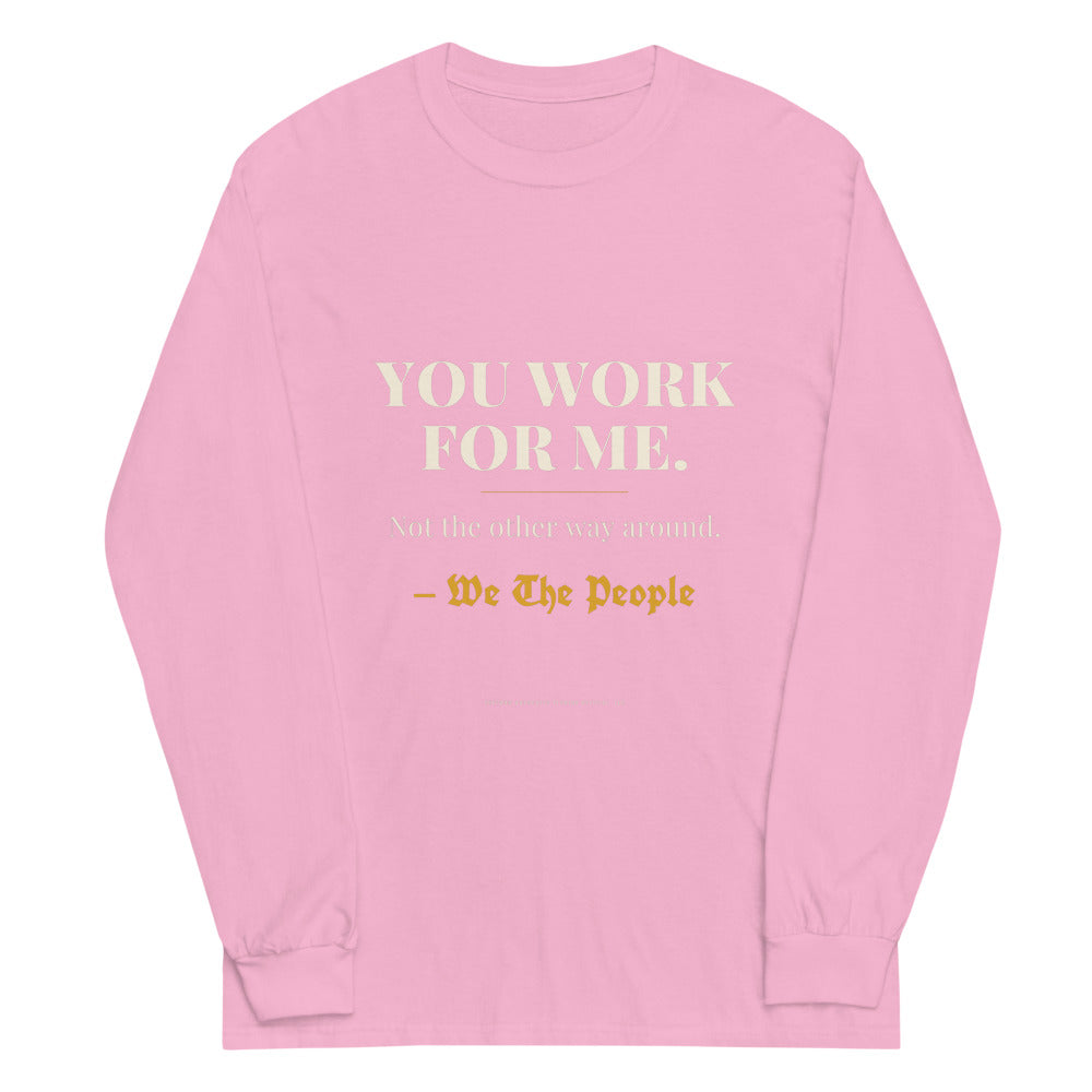 Long Sleeve Tee in Light Pink flat