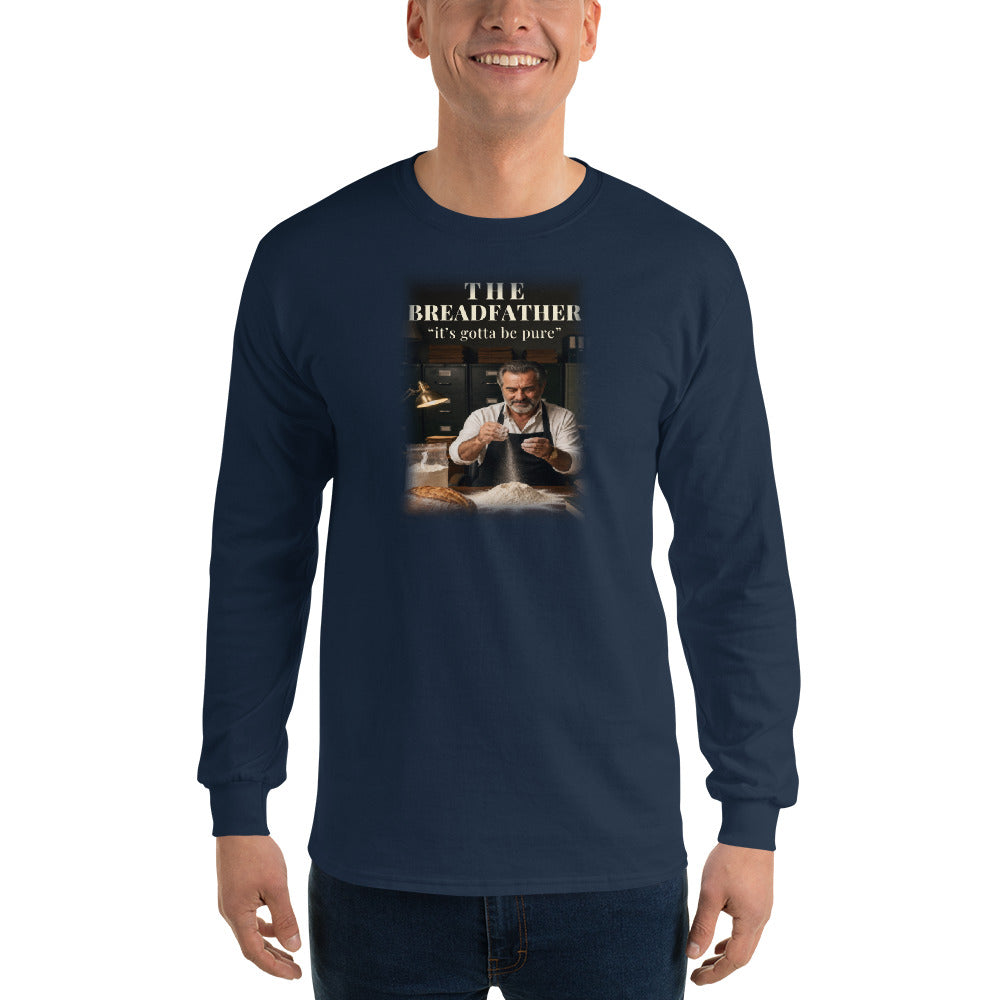 The Breadfather - Long Sleeve Tee in Navy - Gildan 2400 long sleeve - Freedom Advocates Florida Official, LLC