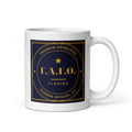 F.A.F.O. Badge centred on the front of a 11 oz white glossy mug - Freedom Advocates Florida Official, LLC
